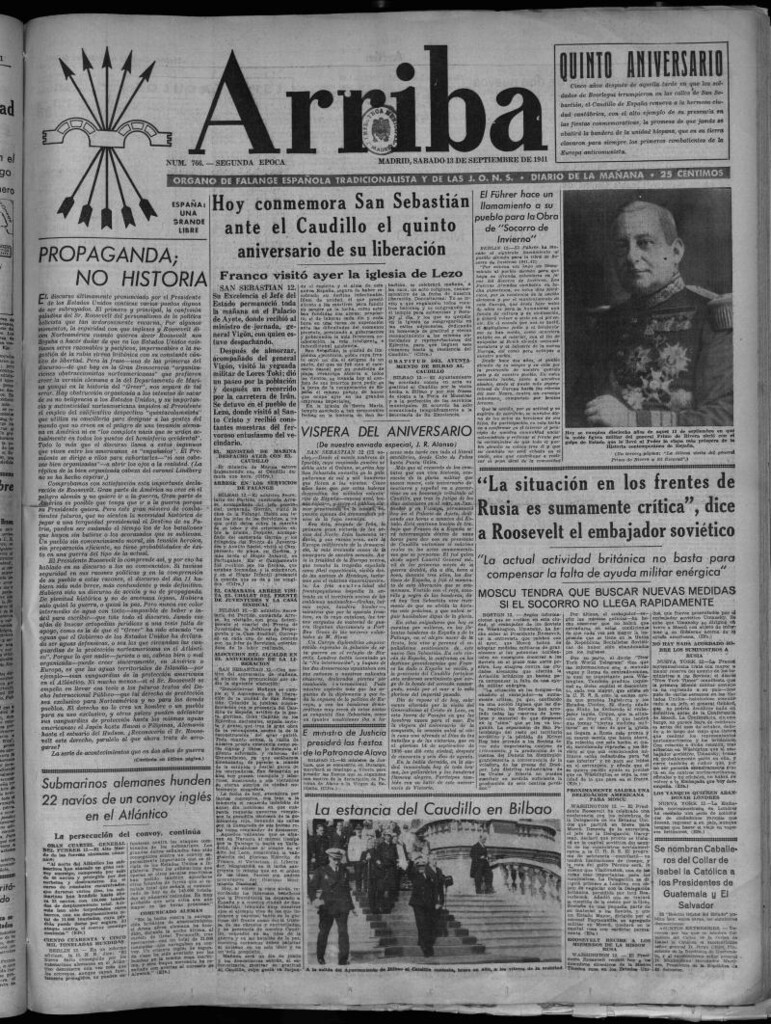 Miniatura de Arriba del 13 de septiembre de 1941