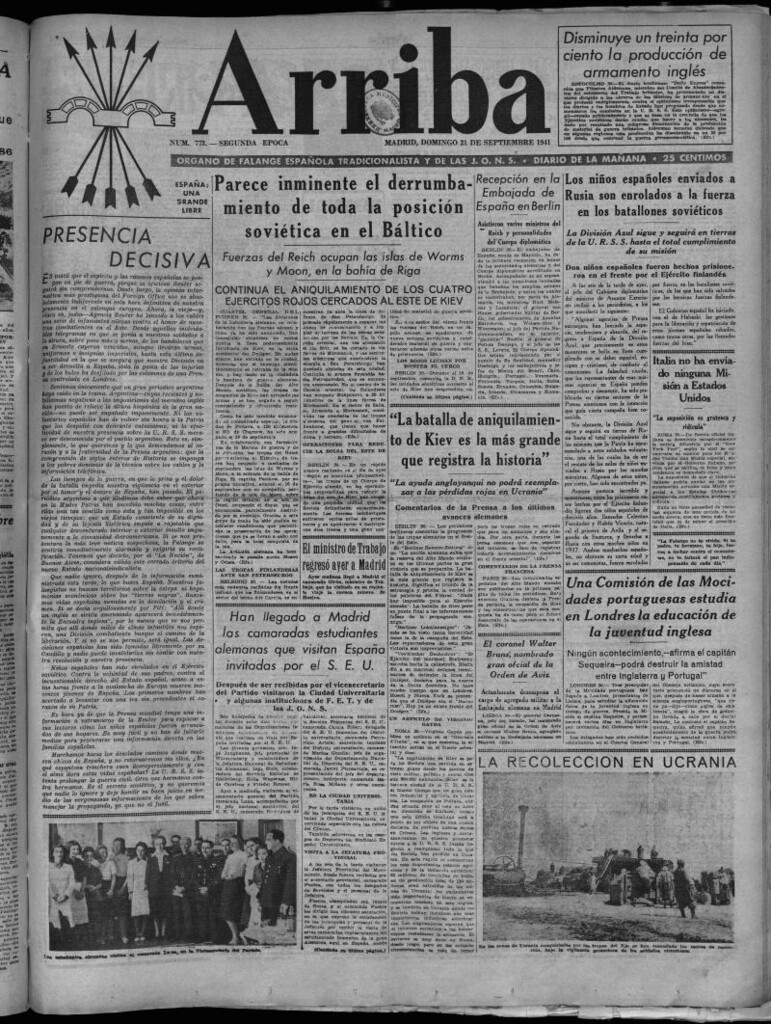 Miniatura de Arriba del 21 de septiembre de 1941