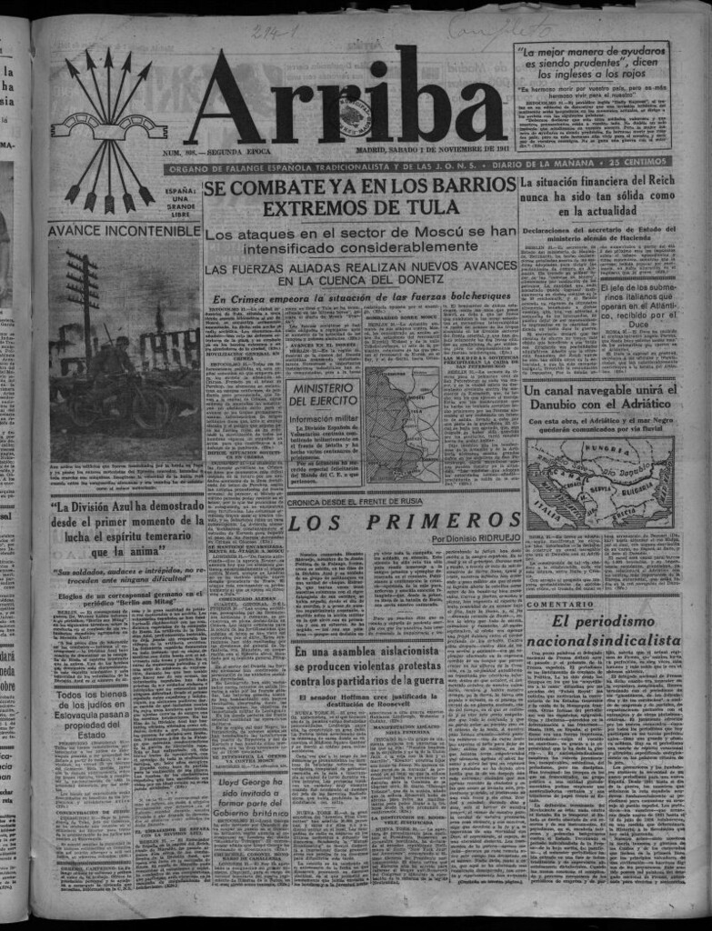Miniatura de Arriba del 1 de noviembre de 1941