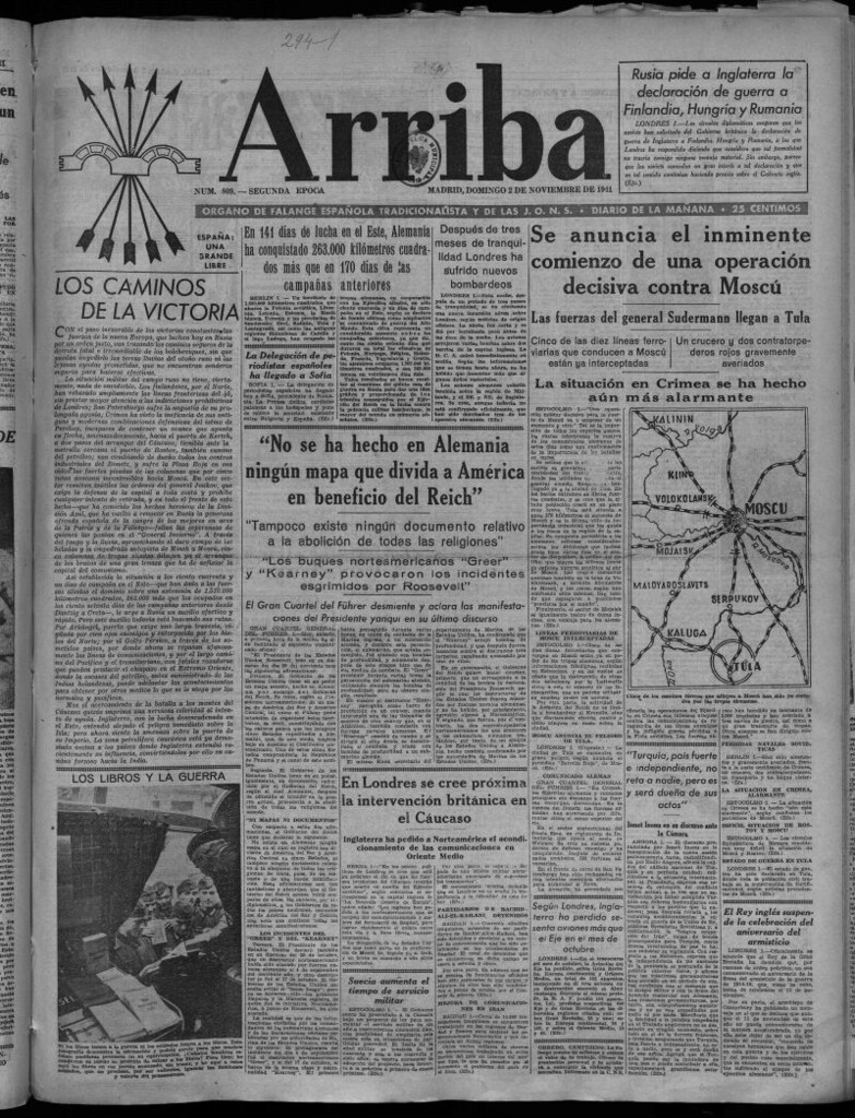Miniatura de Arriba del 2 de noviembre de 1941