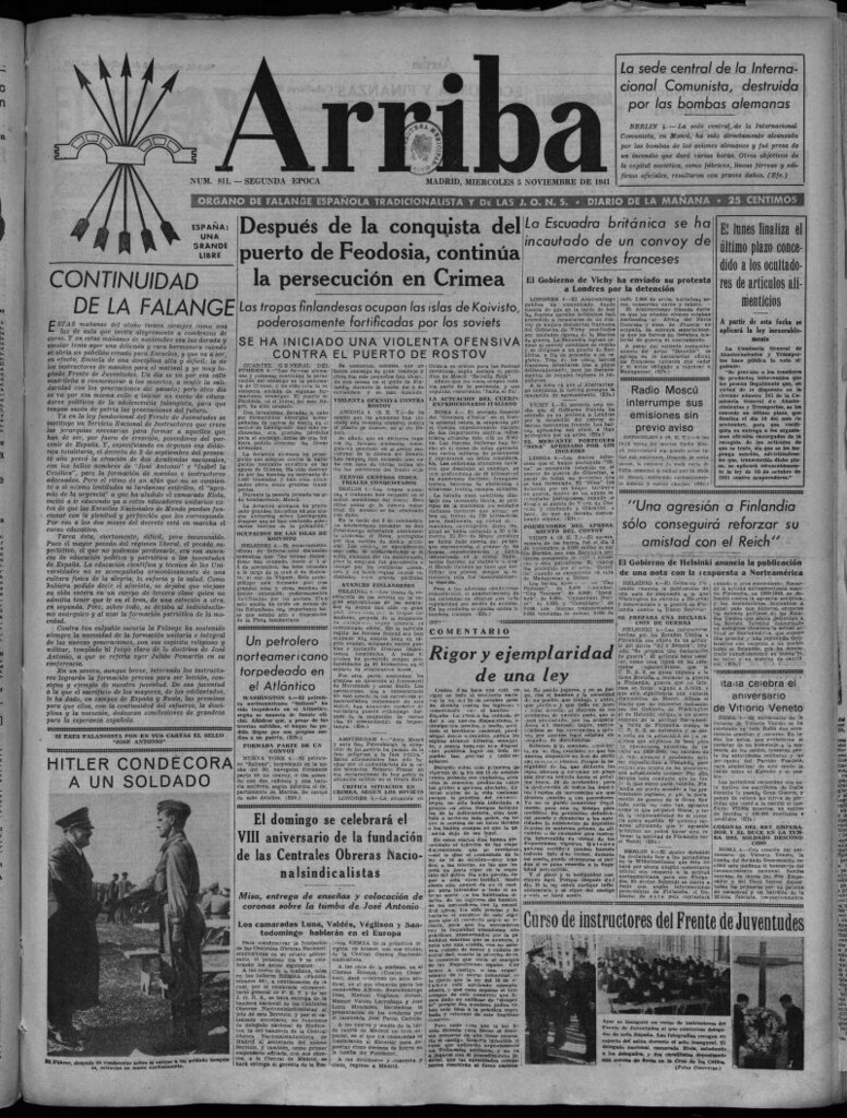 Miniatura de Arriba del 5 de noviembre de 1941