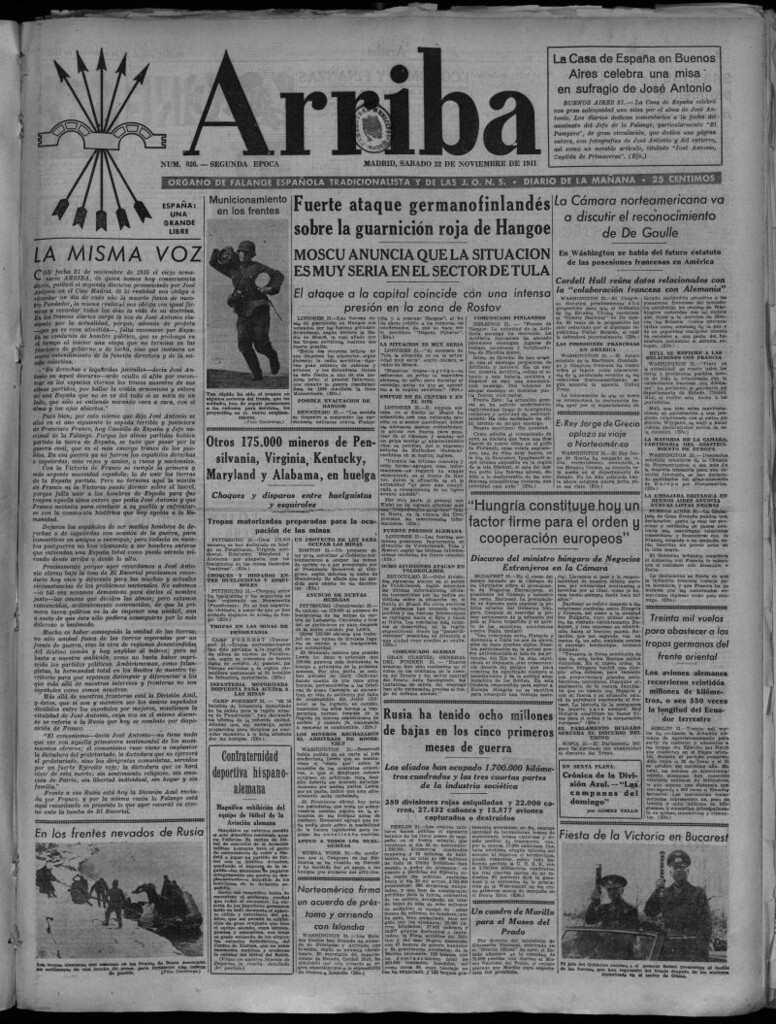 Miniatura de Arriba del 22 de noviembre de 1941