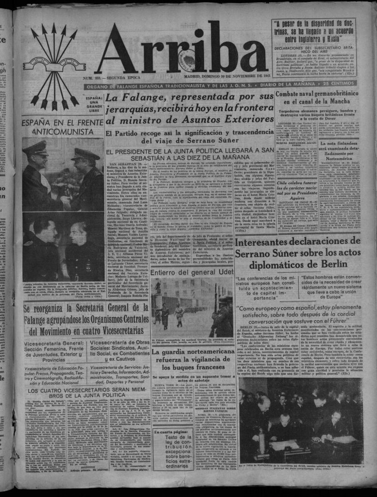 Miniatura de Arriba del 30 de noviembre de 1941