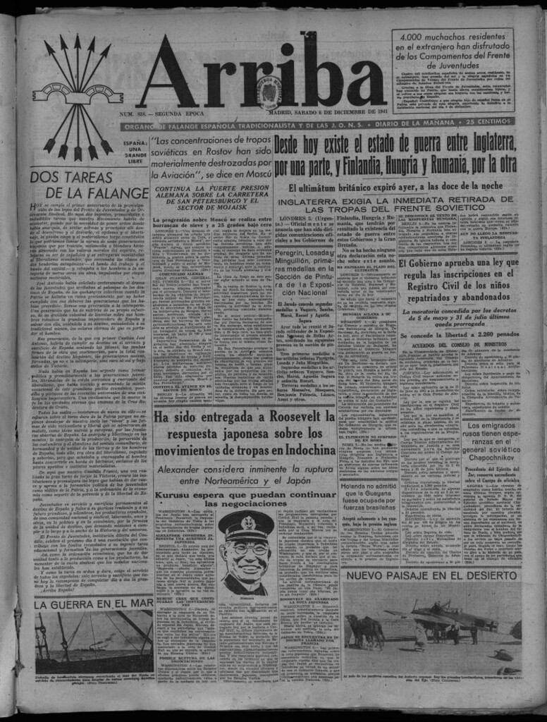 Miniatura de Arriba del 6 de diciembre de 1941