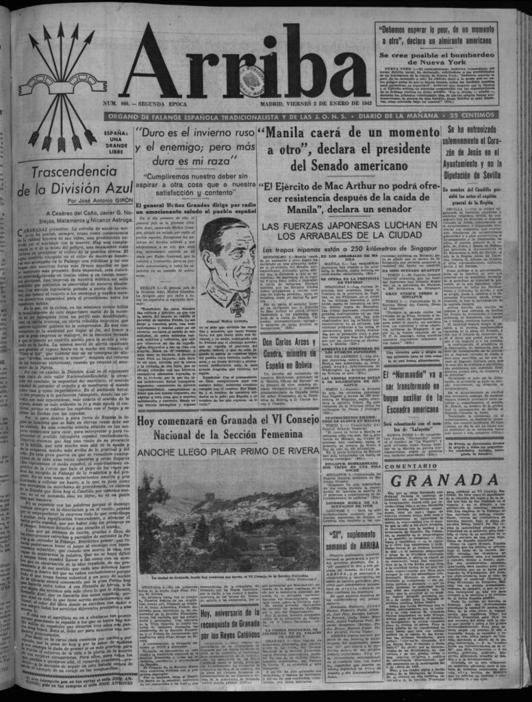 Miniatura de Arriba del 2 de enero de 1942