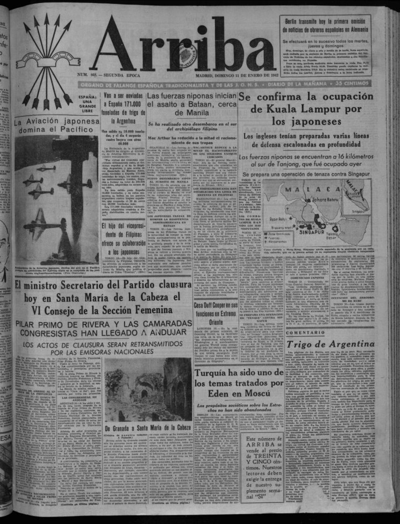 Miniatura de Arriba del 11 de enero de 1942