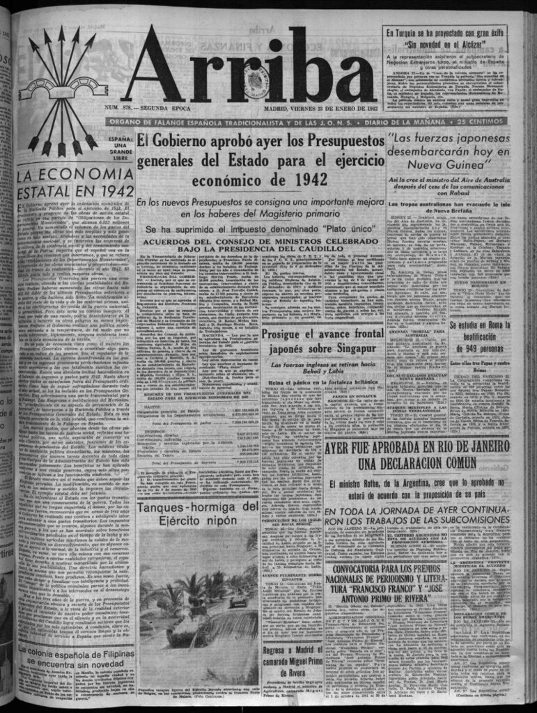 Miniatura de Arriba del 23 de enero de 1942