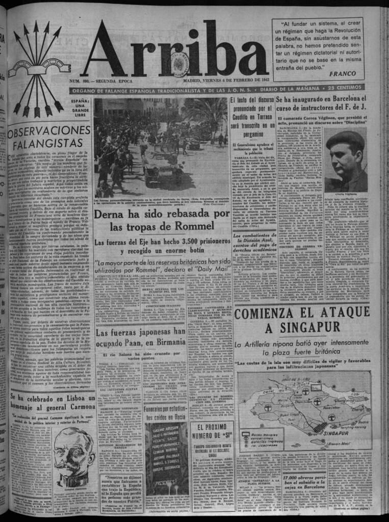 Miniatura de Arriba del 6 de febrero de 1942