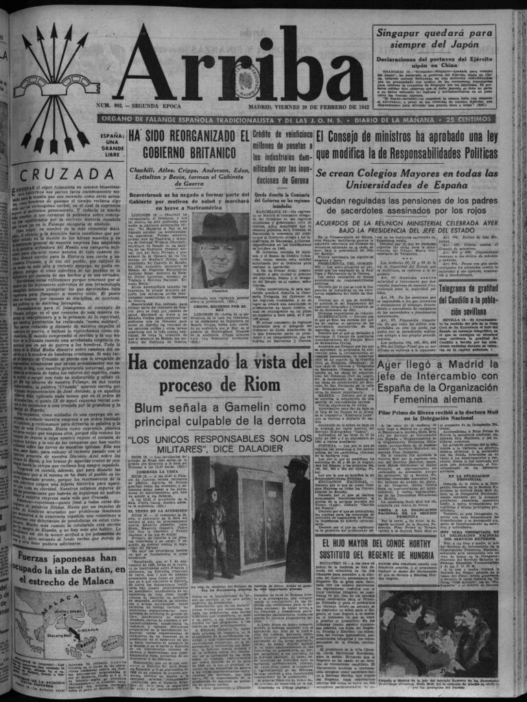 Miniatura de Arriba del 20 de febrero de 1942