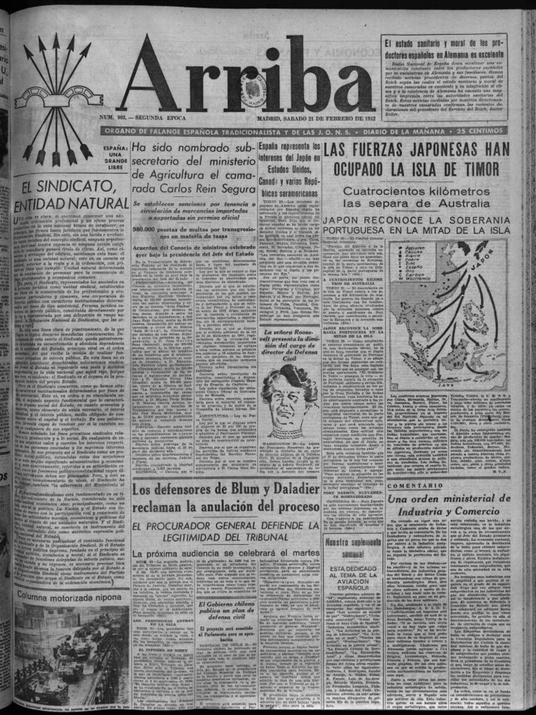 Miniatura de Arriba del 21 de febrero de 1942