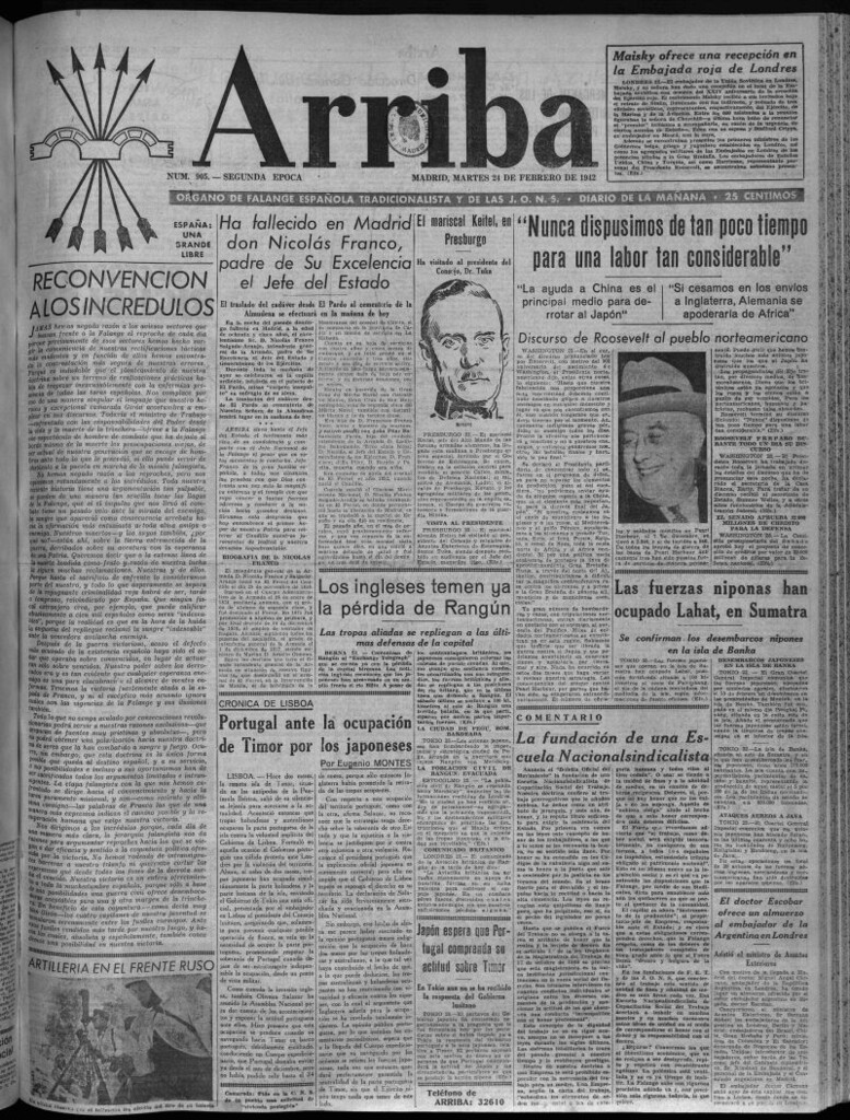 Miniatura de Arriba del 24 de febrero de 1942