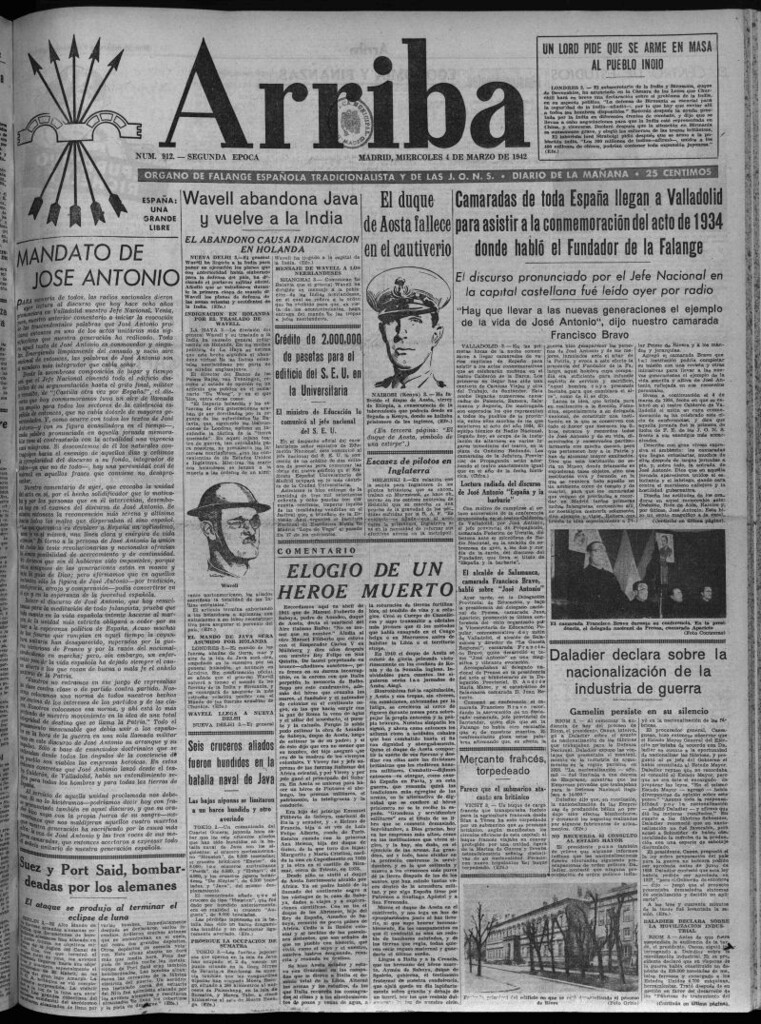 Miniatura de Arriba del 4 de marzo de 1942