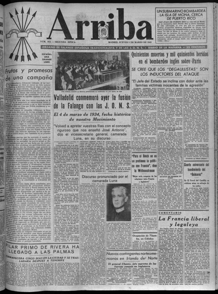 Miniatura de Arriba del 5 de marzo de 1942