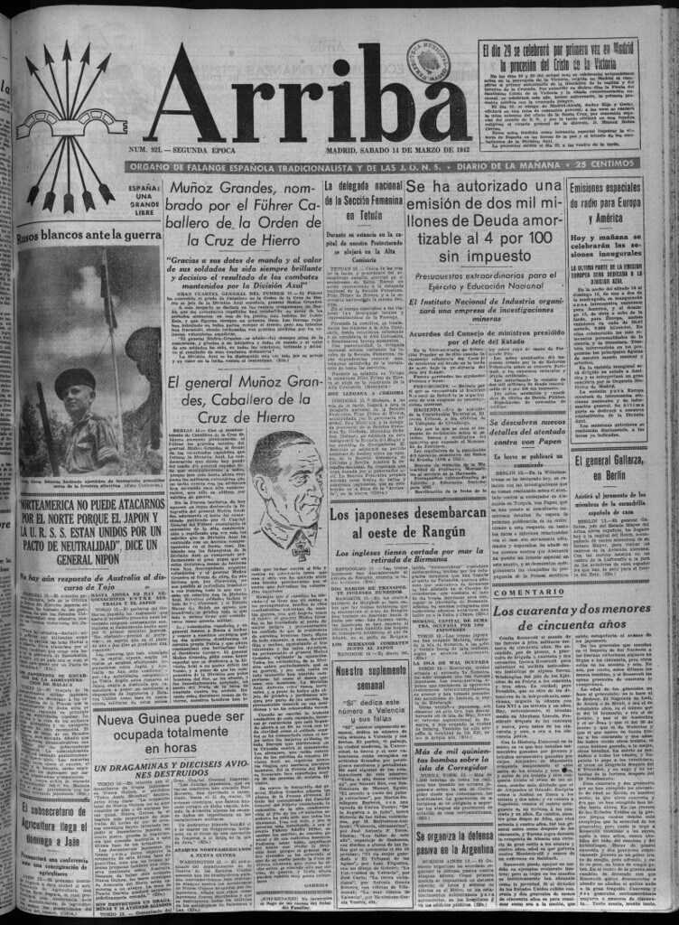 Miniatura de Arriba del 14 de marzo de 1942