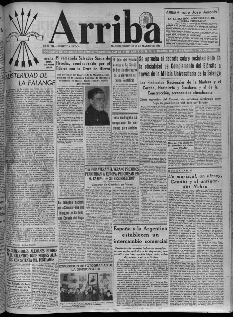 Miniatura de Arriba del 15 de marzo de 1942