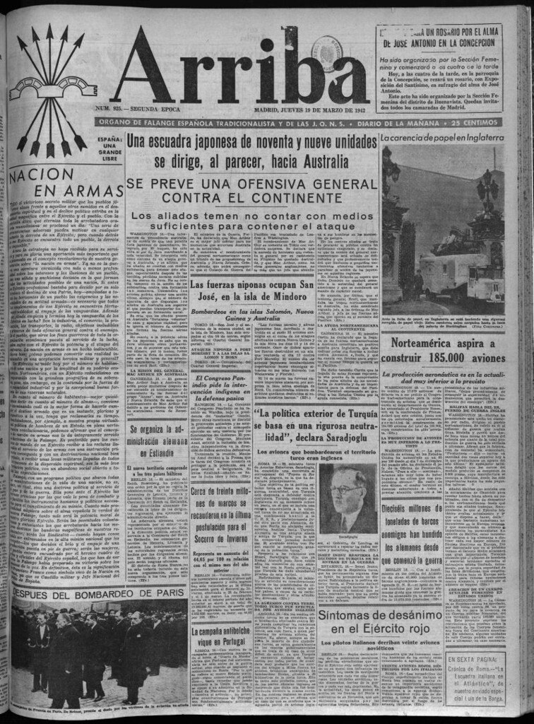 Miniatura de Arriba del 19 de marzo de 1942