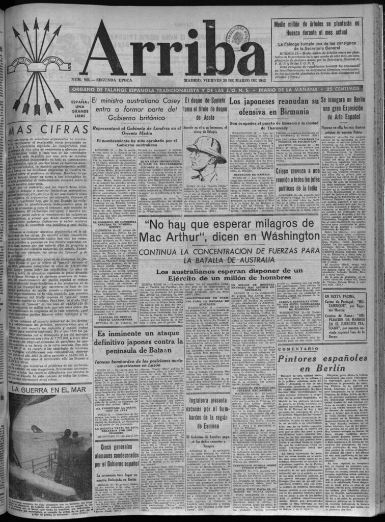 Miniatura de Arriba del 20 de marzo de 1942