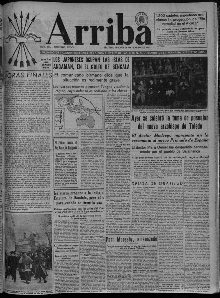 Miniatura de Arriba del 26 de marzo de 1942