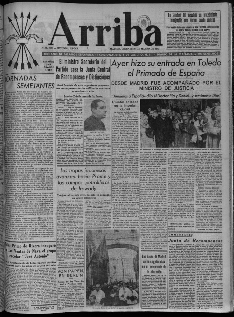 Miniatura de Arriba del 27 de marzo de 1942