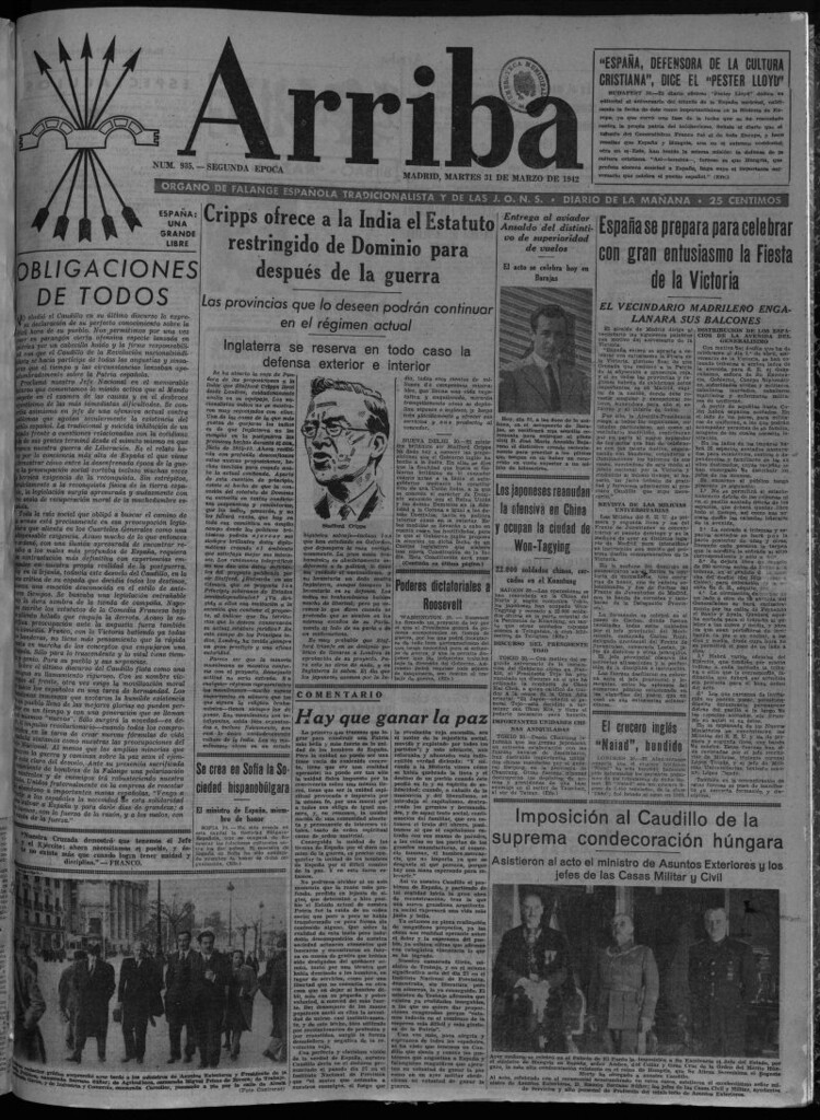 Miniatura de Arriba del 31 de marzo de 1942