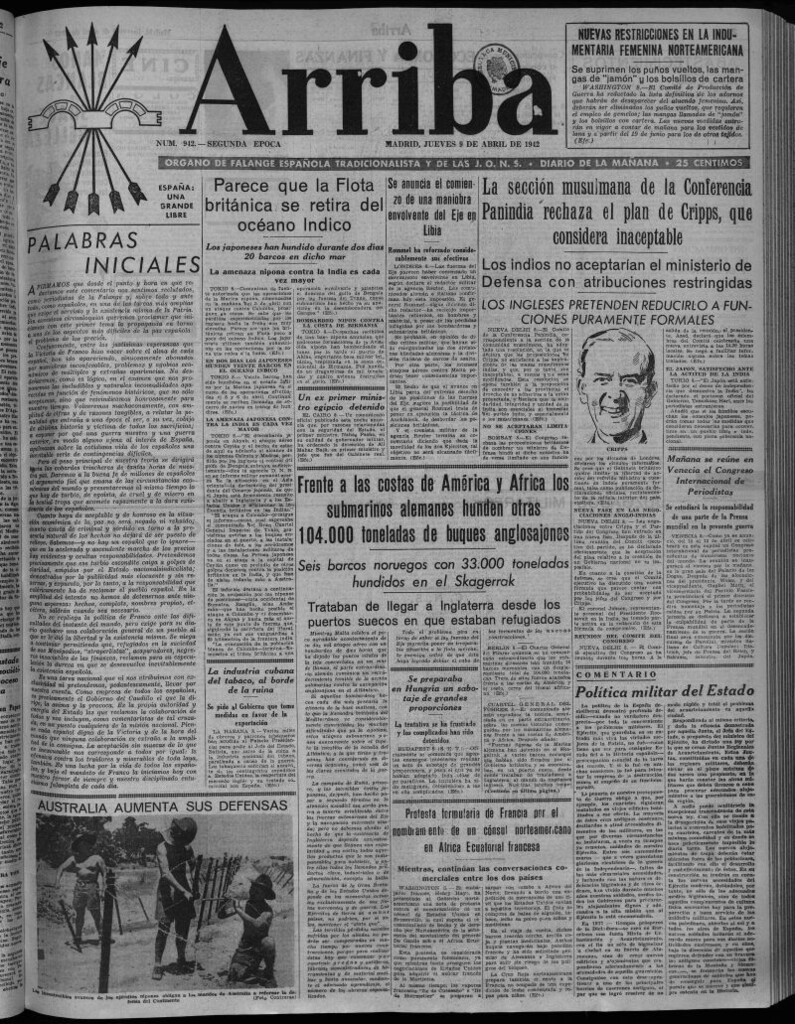 Miniatura de Arriba del 9 de abril de 1942