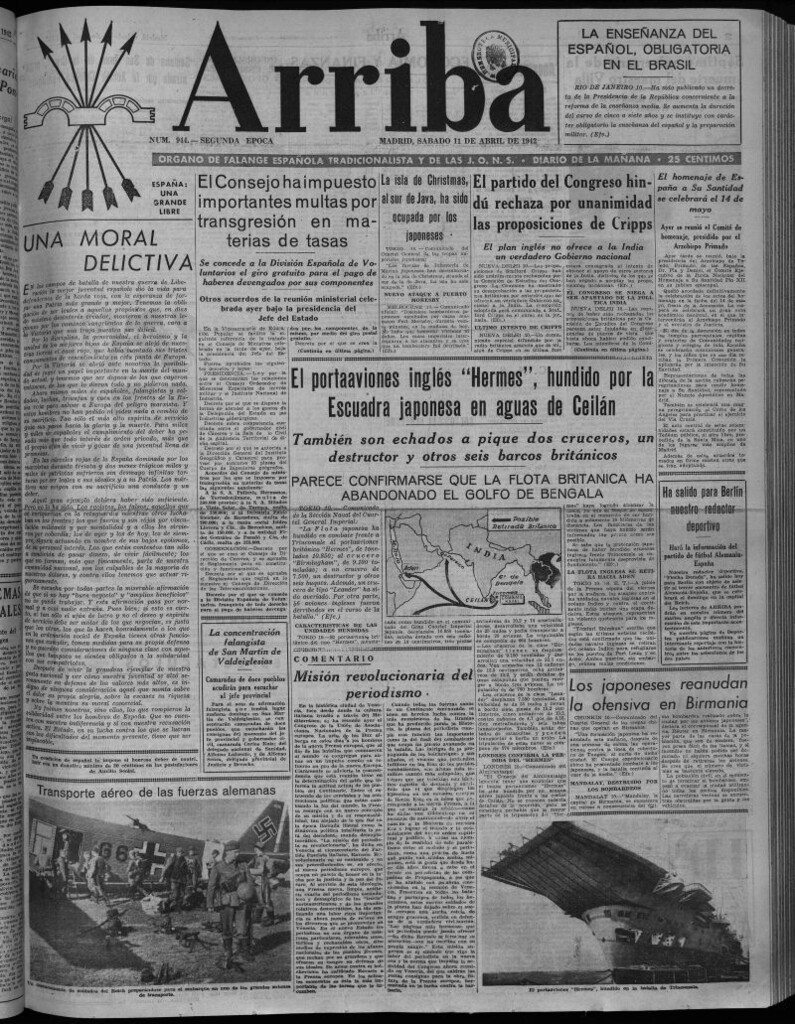 Miniatura de Arriba del 11 de abril de 1942