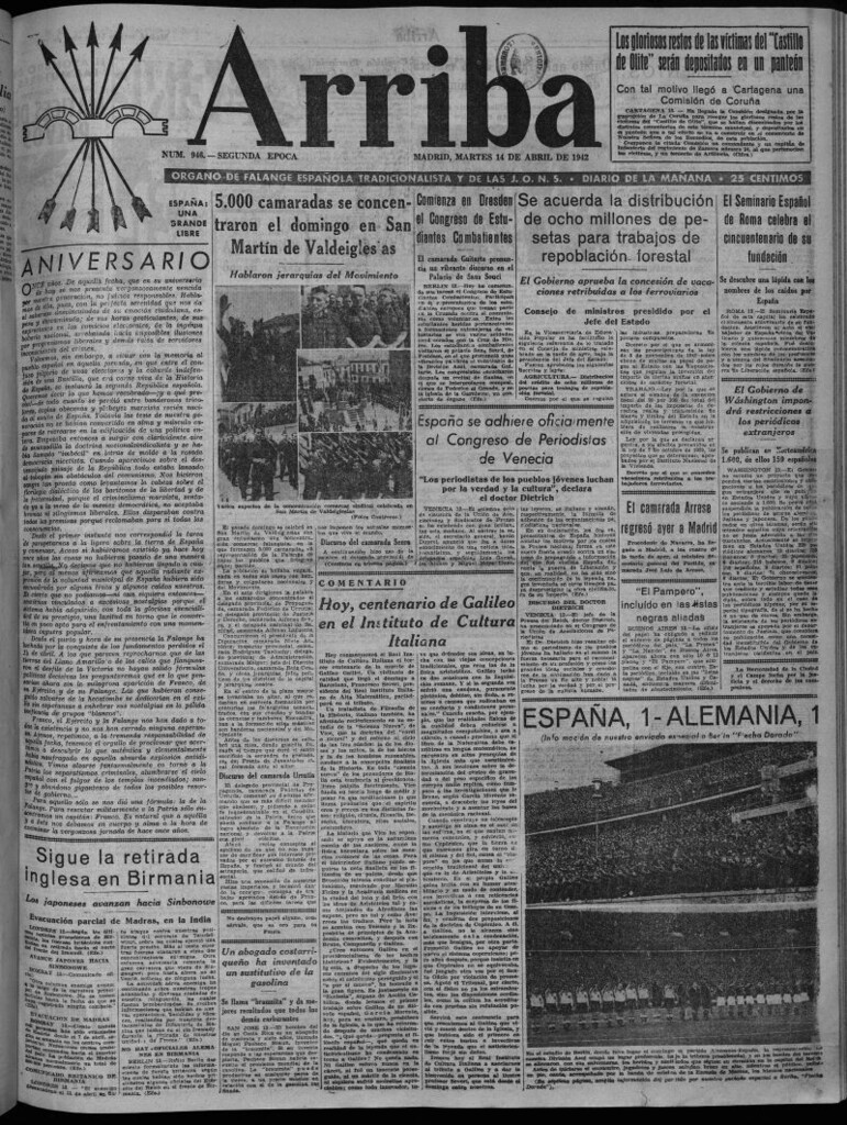 Miniatura de Arriba del 14 de abril de 1942