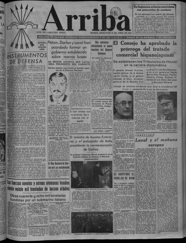 Miniatura de Arriba del 15 de abril de 1942
