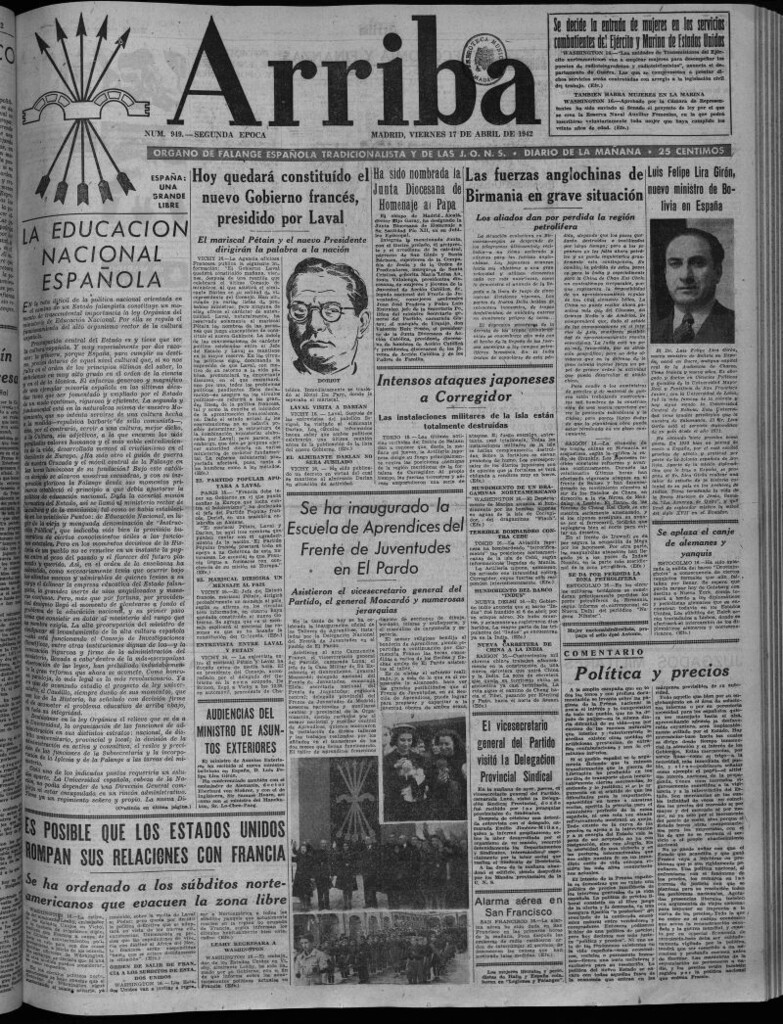 Miniatura de Arriba del 17 de abril de 1942
