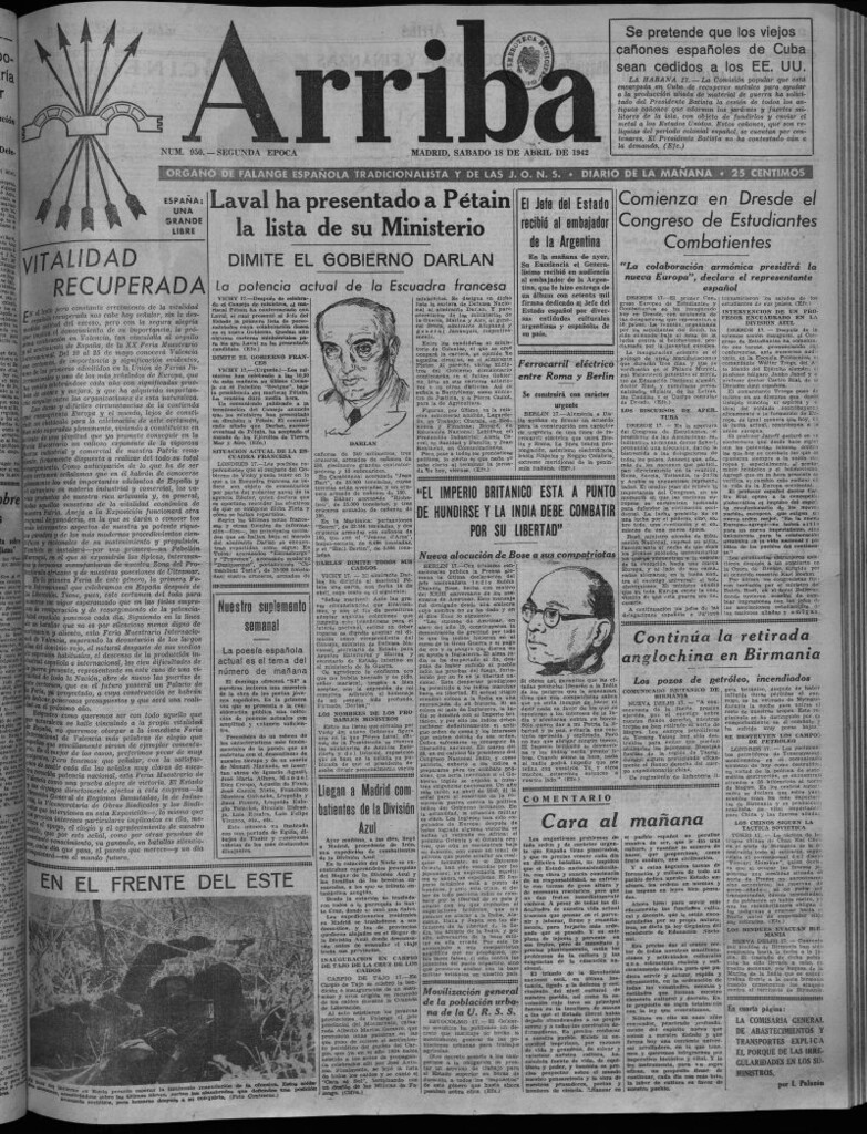 Miniatura de Arriba del 18 de abril de 1942