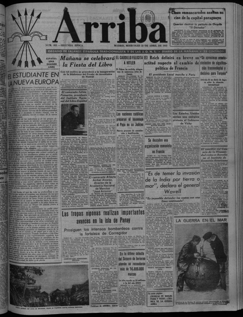 Miniatura de Arriba del 22 de abril de 1942