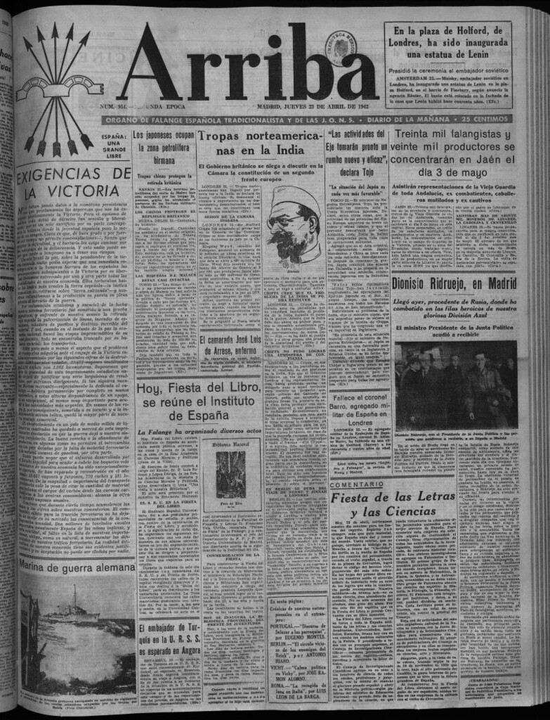 Miniatura de Arriba del 23 de abril de 1942