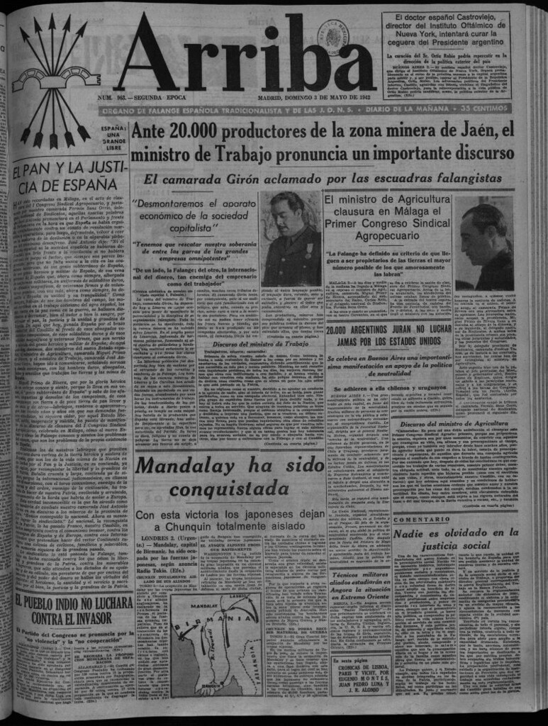 Miniatura de Arriba del 3 de mayo de 1942