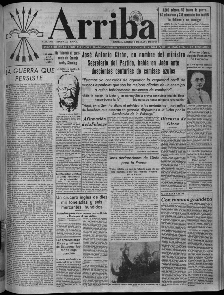 Miniatura de Arriba del 5 de mayo de 1942