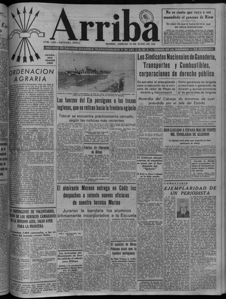 Miniatura de Arriba del 19 de junio de 1942
