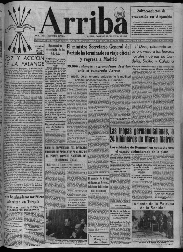 Miniatura de Arriba del 28 de junio de 1942
