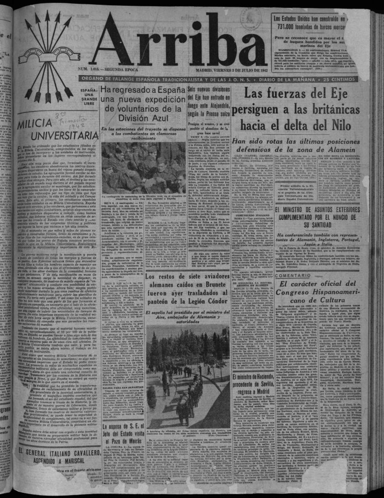 Miniatura de Arriba del 3 de julio de 1942