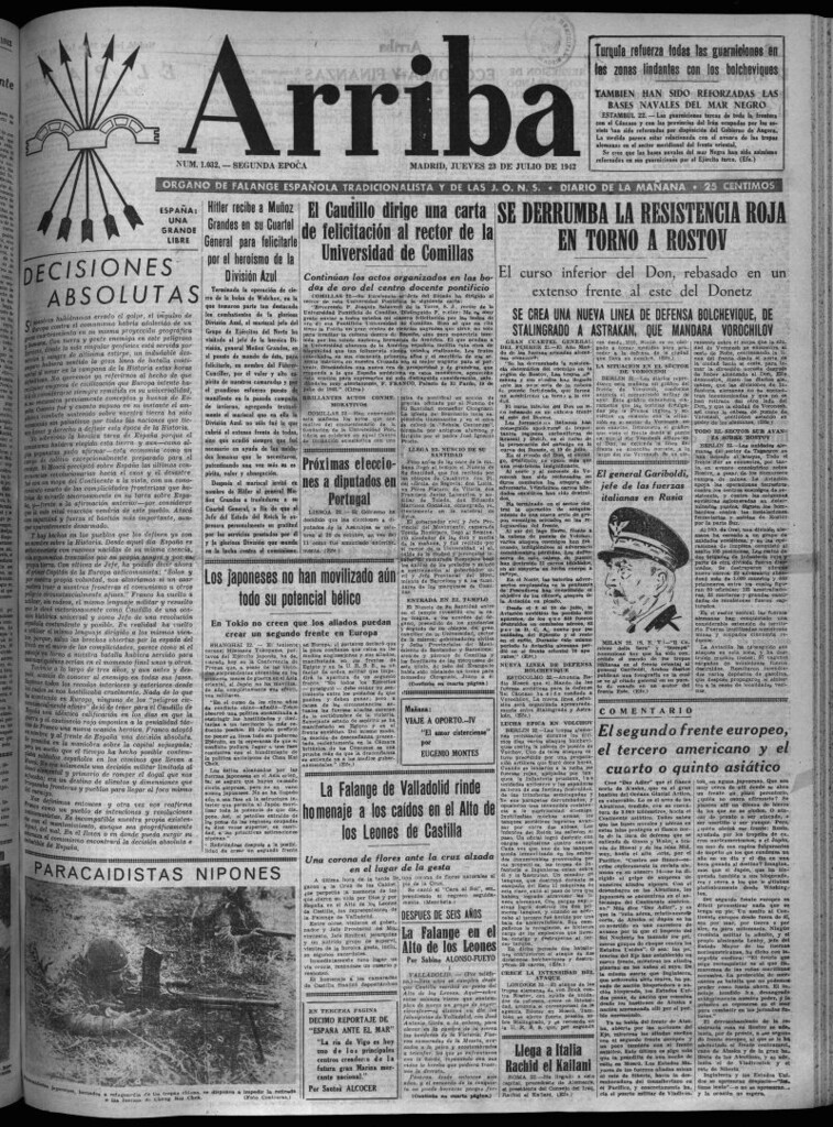 Miniatura de Arriba del 23 de julio de 1942