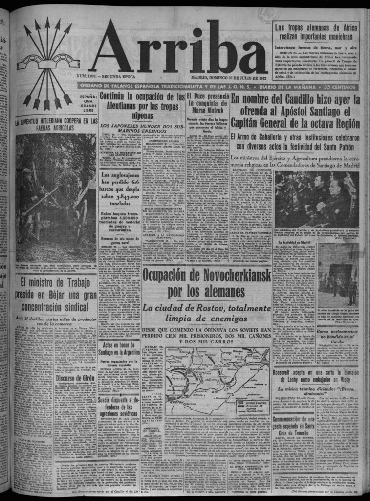 Miniatura de Arriba del 26 de julio de 1942
