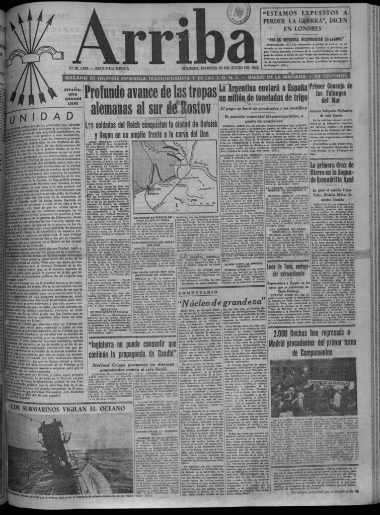 Miniatura de Arriba del 28 de julio de 1942
