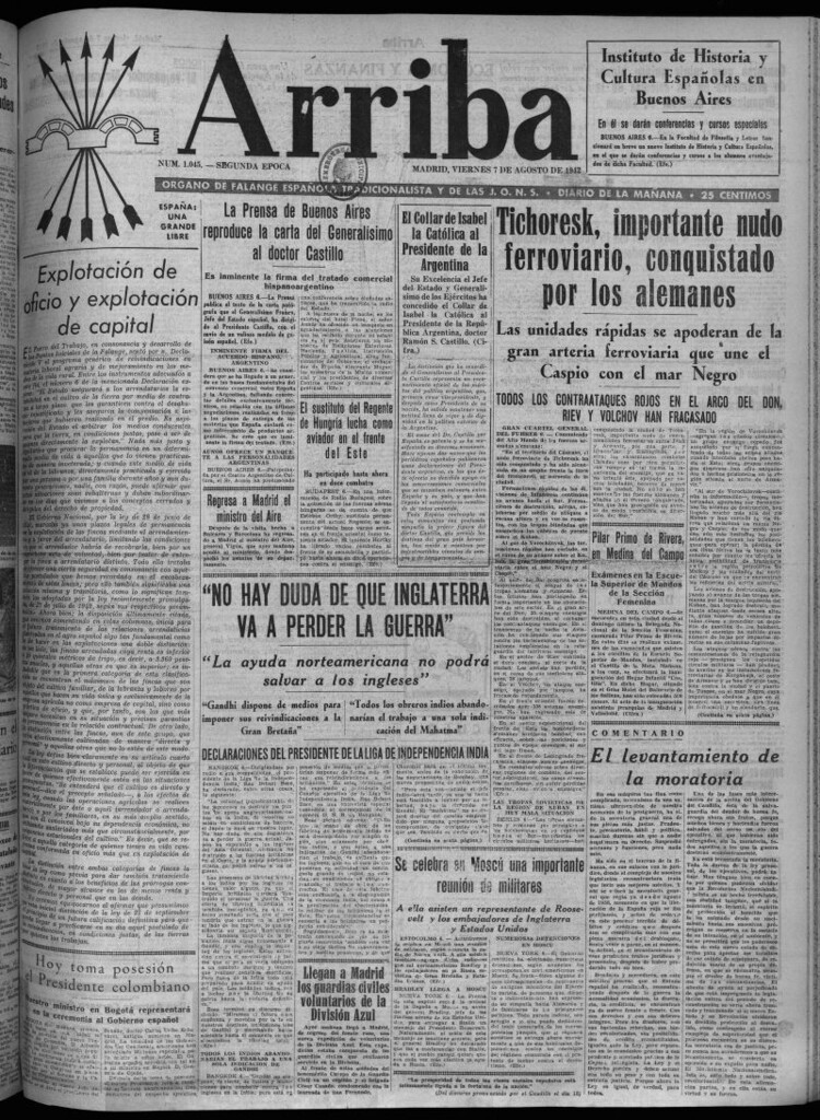 Miniatura de Arriba del 7 de agosto de 1942