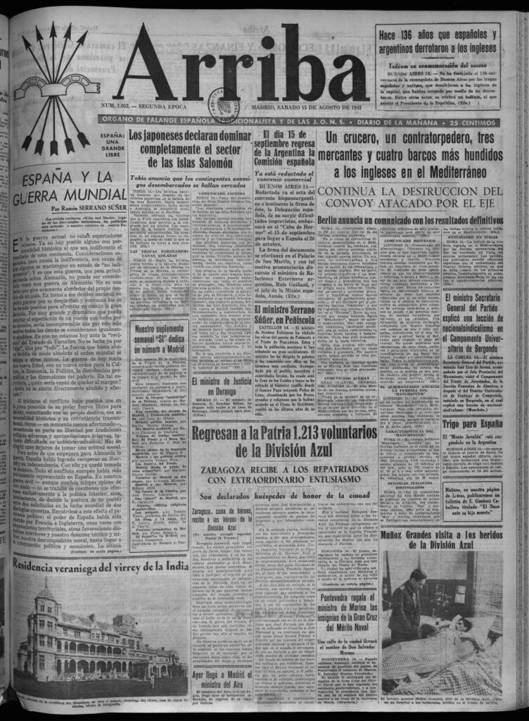 Miniatura de Arriba del 15 de agosto de 1942