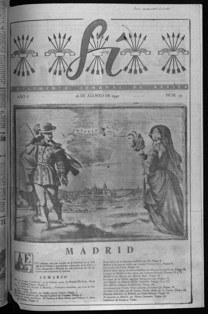 Miniatura de Arriba del 16 de agosto de 1942 suplemento