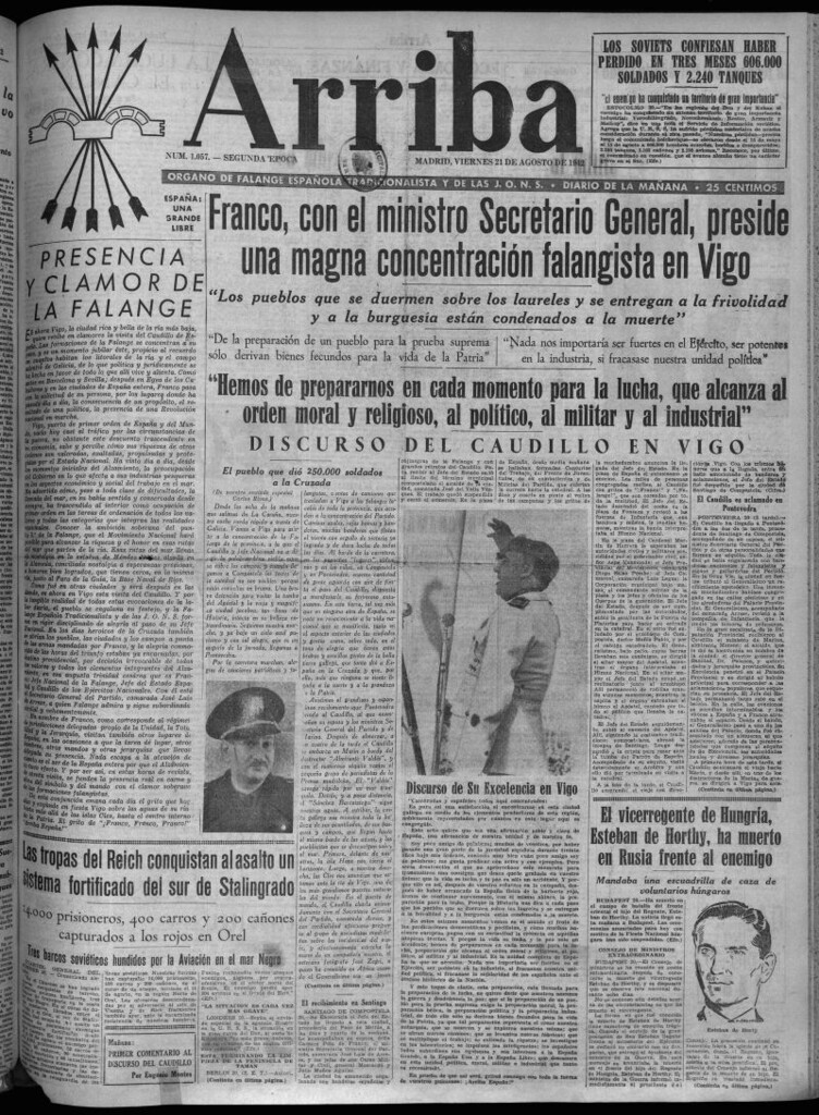Miniatura de Arriba del 21 de agosto de 1942