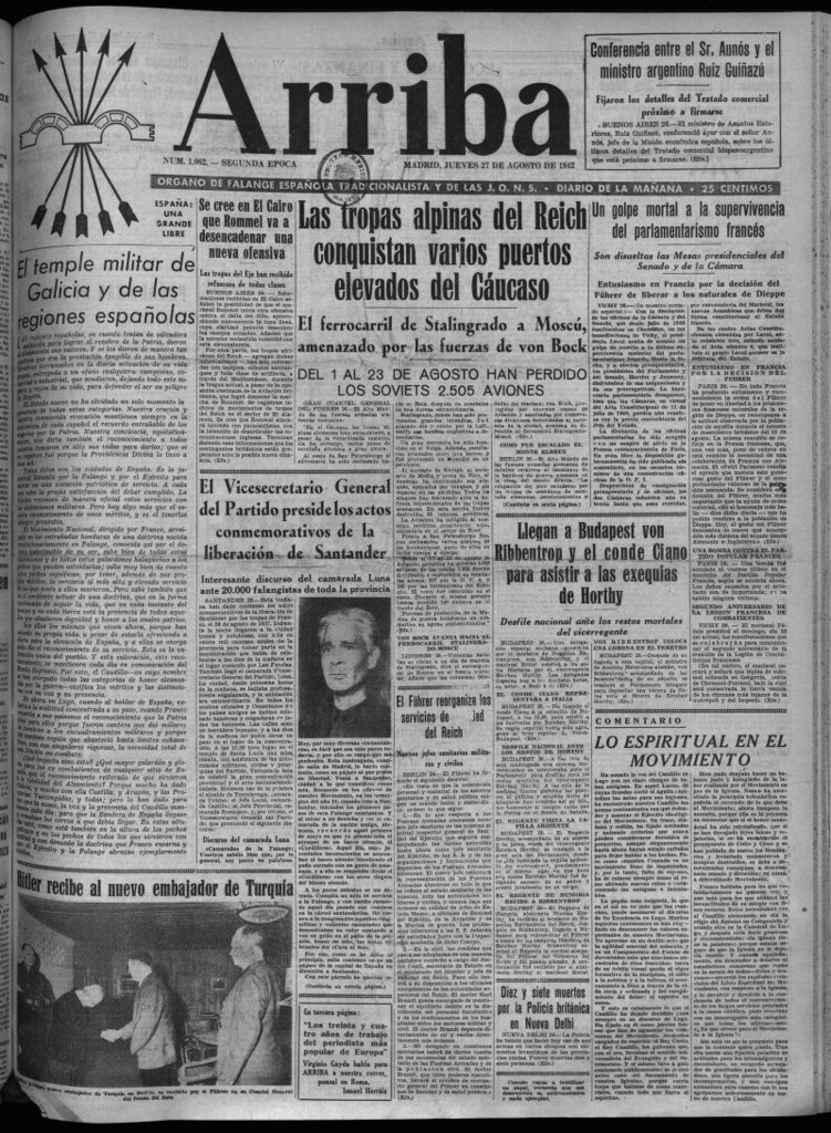 Miniatura de Arriba del 27 de agosto de 1942