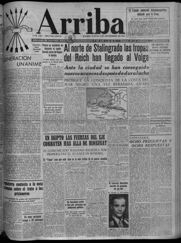 Miniatura de Arriba del 3 de septiembre de 1942
