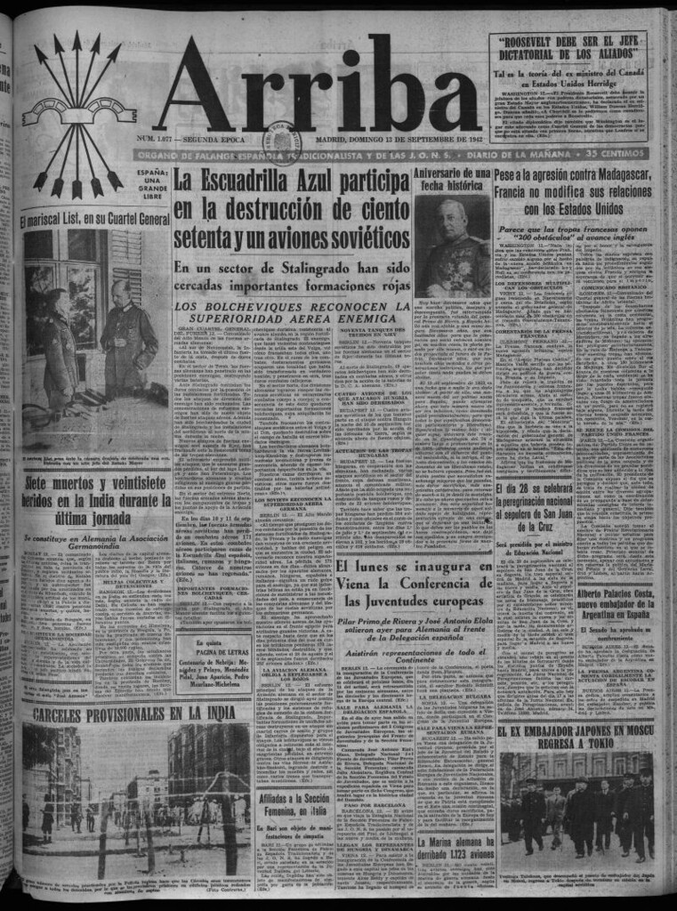 Miniatura de Arriba del 13 de septiembre de 1942
