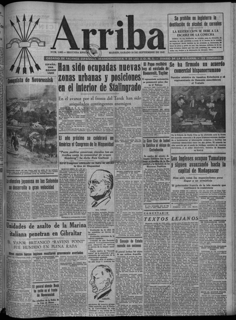 Miniatura de Arriba del 19 de septiembre de 1942