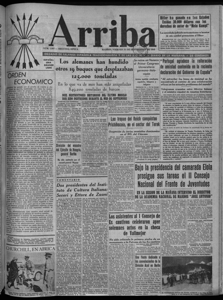 Miniatura de Arriba del 25 de septiembre de 1942