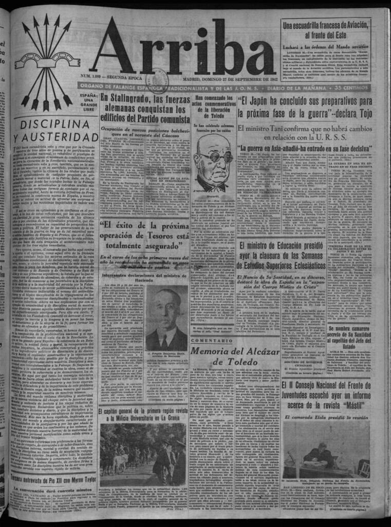 Miniatura de Arriba del 27 de septiembre de 1942